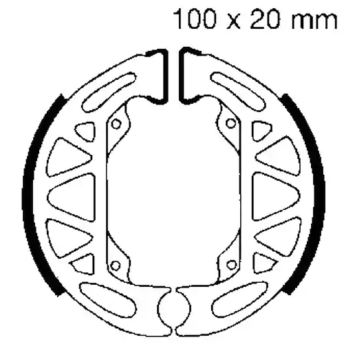 Bremsbacken mit Feder EBC 806 (1 Satz) Versand Am Gleichen Tag