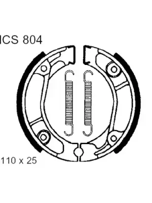 Direktkauf Bremsbacken mit Feder TRW MCS804 (1 Satz)
