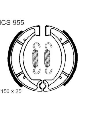 Finale Aktion Bremsbacken mit Feder TRW MCS955 (1 Satz)