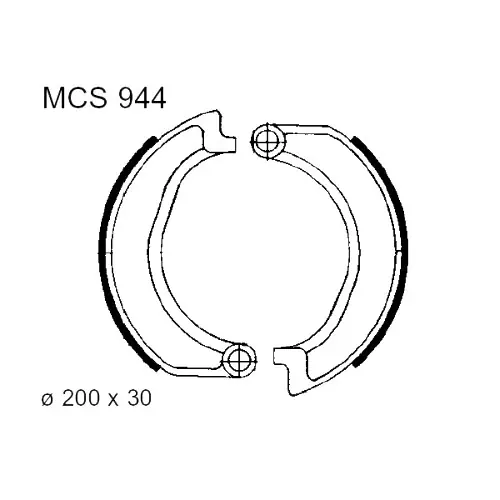 Bremsbacken ohne Feder TRW MCS944 (1 Satz) Jetzt Bestellen