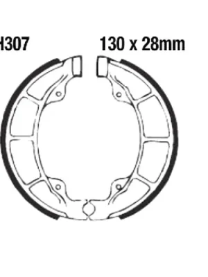 Bremsbacken mit Feder EBC gerillt H307G (1 Satz) Direkt Vom Hersteller
