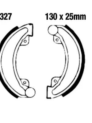 Bremsbacken mit Feder EBC H327 (1 Satz) Geprüft