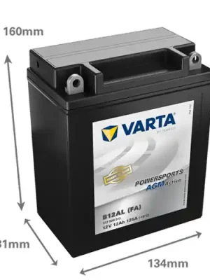 Batterie VARTA B12AL (FA) / YB12AL Powersports AGM Active Letzte Chance